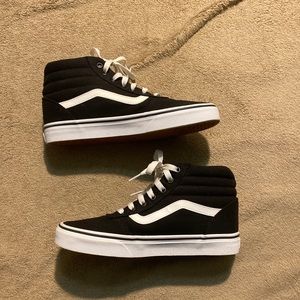 Vans Classic Black High Top Old Skool Womens Size 8 500714